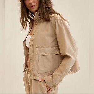 Aerie Tan Utility Jacket for Women